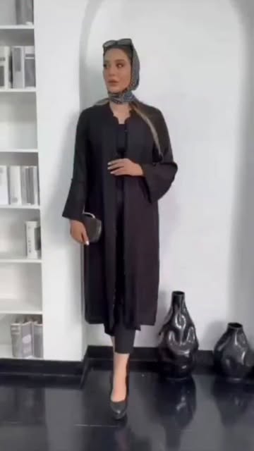 مانتو بلوچ یقه ایستاده کریستال دوزی سایزبندی L, XL, XXL, XXXL